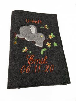 U-Hefthülle Elefant auf Ast