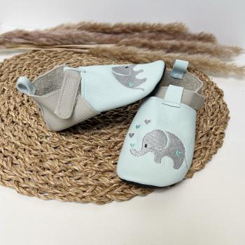 Preview: Barfußpuschen mit Wunschmotiv und Größenanpassung