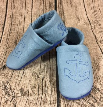 Preview: Lederpuschen Anker