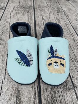 Lederpuschen Boho Bär