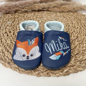 Lederpuschen Boho Fuchs