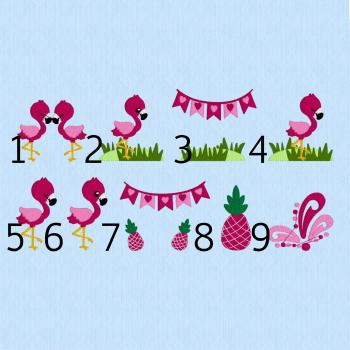 Stickdatei Flamingo