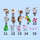 Stickdatei Tiere gemischt